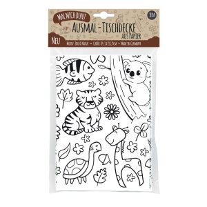 Ausmal-Tischdecke „Zoo & Natur“