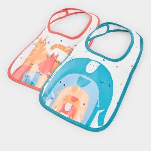 2er Pack Lätzchen (off white) von Boboli