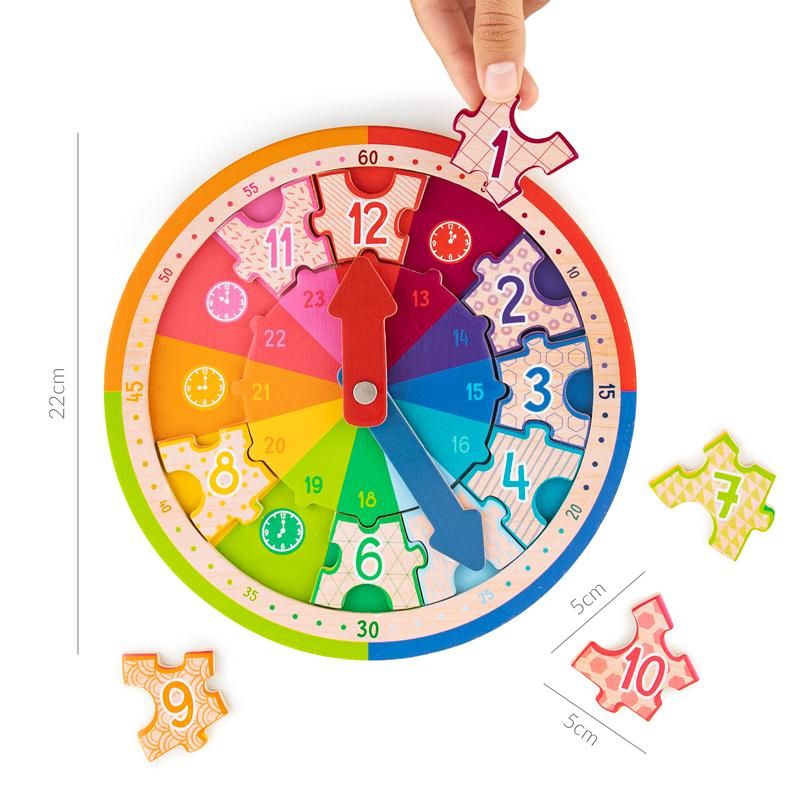 ABC Champions Lernuhr Holzpuzzle – Bild 4