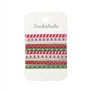 Elastische Haargummis „Jolly Christmas“