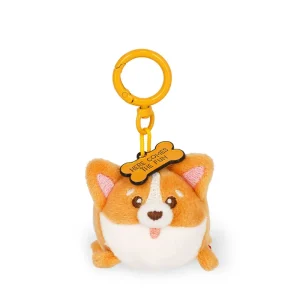 Schlüsselanhänger mit Plüschtier „Super Soft!“ Mini, Corgi