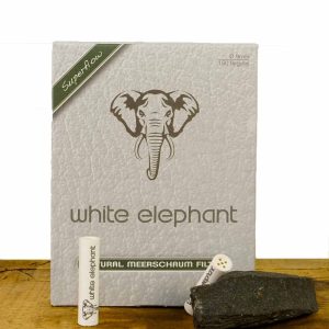 White Elephant Meerschaum Filter Regular Size Ø9mm 150 Stück
