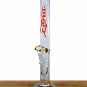 Zenit Glasbong 5 mm Eis – Rastafarben