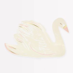 Schwan Pappteller von Meri Meri