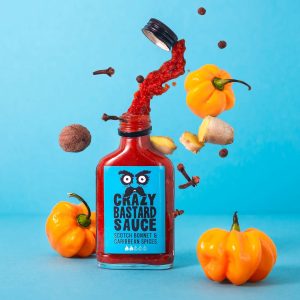 Scharfe Sauce mit Scotch Bonnet und karibischen Gewürzen – Mild+ – 100ml